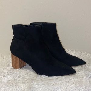 JustFab black heel boot